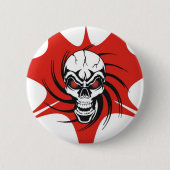 broche-caveira ronde button 5,7 cm (Voorkant)