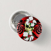 broche de caveira ronde button 3,2 cm (Voorkant /achterkant)