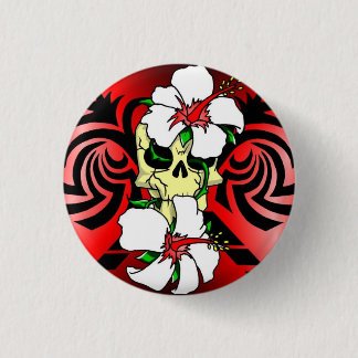 broche de caveira ronde button 3,2 cm