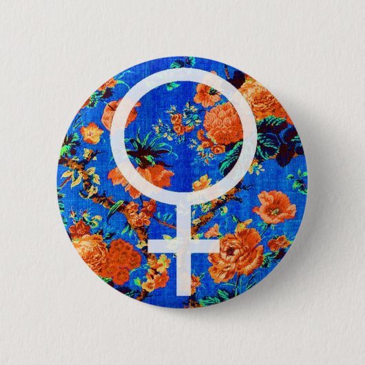 Broche Flor de Vênus Ronde Button 5,7 Cm (Voorkant)