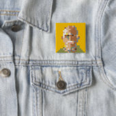 Broche Guignard Quadrado Vierkante Button 5,1 Cm (In situ)