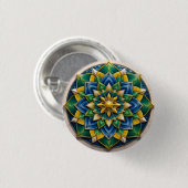Broche Mandala Luxo - 01 Ronde Button 3,2 Cm (Voorkant /achterkant)