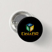 Broche TibiaBR Redondo Ronde Button 3,2 Cm (Voorkant /achterkant)