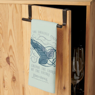 Broche van de Elfen Fellowship Citaat Grafisch Theedoek