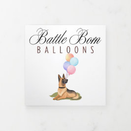 Brochure Battle Born Balloons Drieluik Kaart