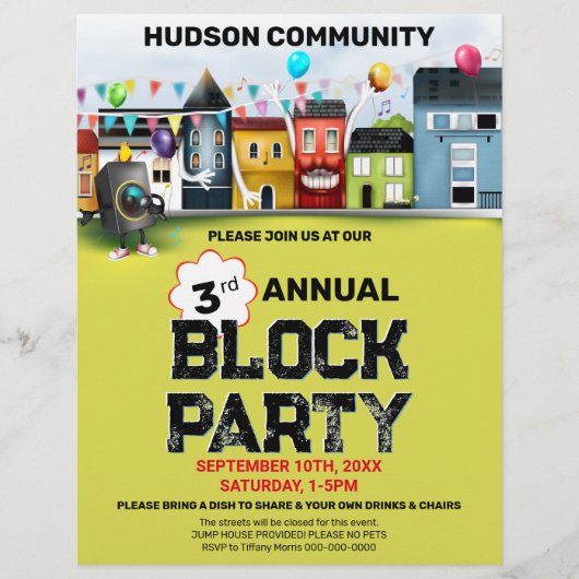 Brochure Block Party Flyer (Voorkant)