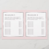 Brochure Coquette Pink Bow Bifold (Achterkant)