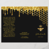 brochure faux glitter koningin bee (Voorkant)
