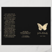 brochure faux gold foil butterfly logo (Voorkant)