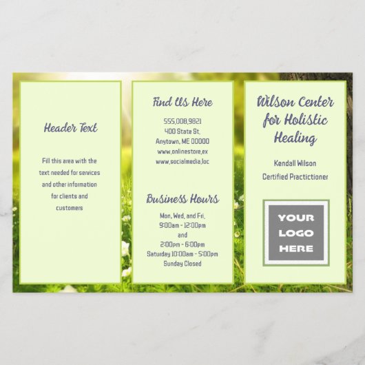 Brochure Green Space Business Logo (Voorkant)