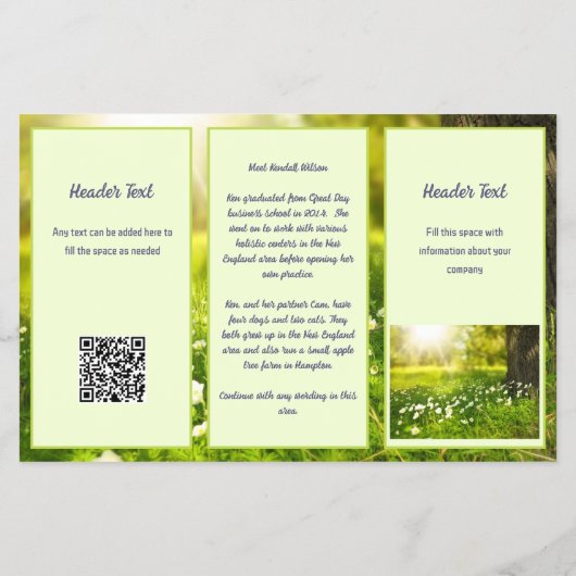 Brochure Green Space Business Logo (Achterkant)