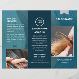 Brochure Haarsalon en Barbershop Trifold