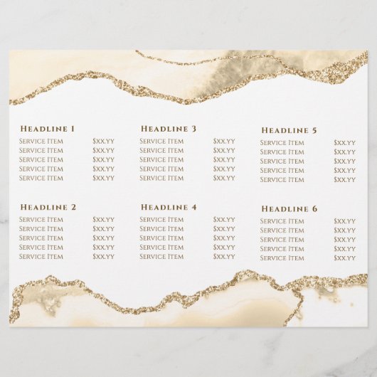 Brochure met delicate perzik agaat (Achterkant)