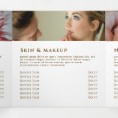 Brochure met delicate perzik-agaat-drievoudigheid drieluik kaart (Binnenkant midden)