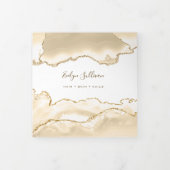 Brochure met delicate perzik-agaat-drievoudigheid drieluik kaart (Cover)