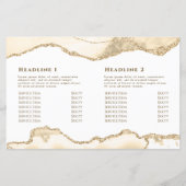 Brochure met delicate perzik agaat tweevoudig (Achterkant)