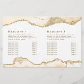 Brochure met delicate perzik agaat tweevoudig (Achterkant)