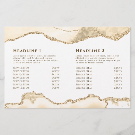 Brochure met delicate perzik agaat tweevoudig (Achterkant)