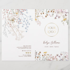 Brochure met servicemenu voor Wildbloemen