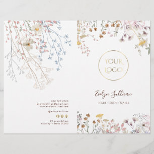 Brochure met servicemenu voor Wildbloemen