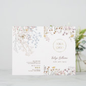 Brochure met servicemenu voor Wildbloemen (Staand voorkant)