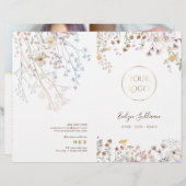 Brochure met servicemenu voor Wildbloemen (Voorkant / Achterkant)