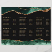 Brochure met smaragdgroene agaat (Achterkant)