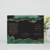 Brochure met smaragdgroene agaat (Staand voorkant)