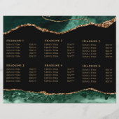 Brochure met smaragdgroene agaat (Achterkant)