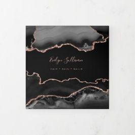 Brochure over Black Agate Trivoudig Drieluik Kaart