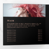 Brochure over Black Agate Trivoudig Drieluik Kaart (Binnenzijde eerst)