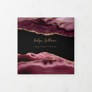 Brochure over Bourgogne Agate Trifold Drieluik Kaart