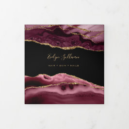 Brochure over Bourgogne Agate Trifold Drieluik Kaart