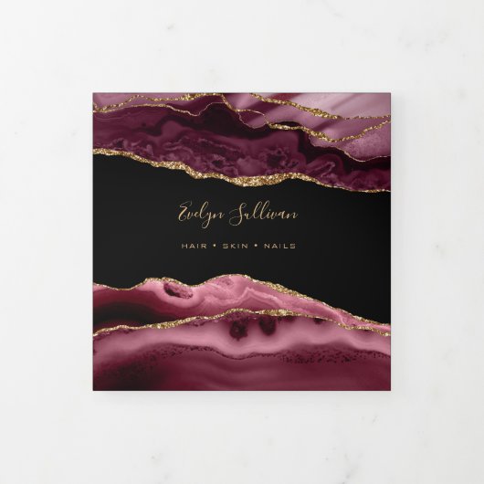 Brochure over Bourgogne Agate Trifold Drieluik Kaart (Cover)