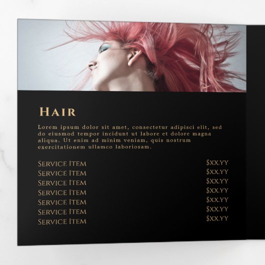 Brochure over bruin Agate Trifold Drieluik Kaart (Binnenzijde eerst)