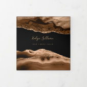 Brochure over bruin Agate Trifold Drieluik Kaart (Cover)