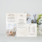 Brochure over Cream Chic Marble Logo Business - dr (Staand voorkant)