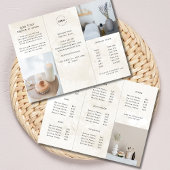 Brochure over Cream Chic Marble Logo Business - dr