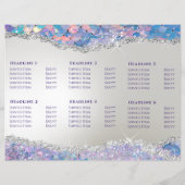 Brochure over de folie van Mermaid sequin faux (Achterkant)