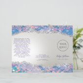 Brochure over de folie van Mermaid sequin faux (Staand voorkant)