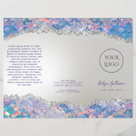 Brochure over de folie van Mermaid sequin faux