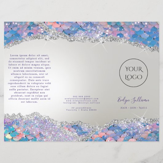 Brochure over de folie van Mermaid sequin faux (Voorkant)