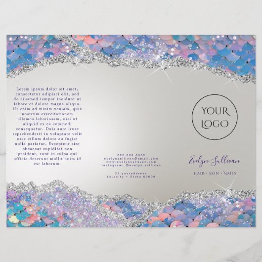 Brochure over de folie van Mermaid sequin faux (Voorkant)
