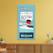 Brochure over de gierlijn van de Unie ~ L Canvas Afdruk (Insitu (Woonkamer))