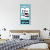 Brochure over de gierlijn van de Unie ~ L Canvas Afdruk (Insitu (Slaapkamer))