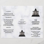 Brochure over de lijst met eenvoudige menuprijzen  (Voorkant)