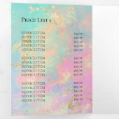 Brochure over de optische achtergrond drieluik uitnodiging (Binnenzijde eerst)