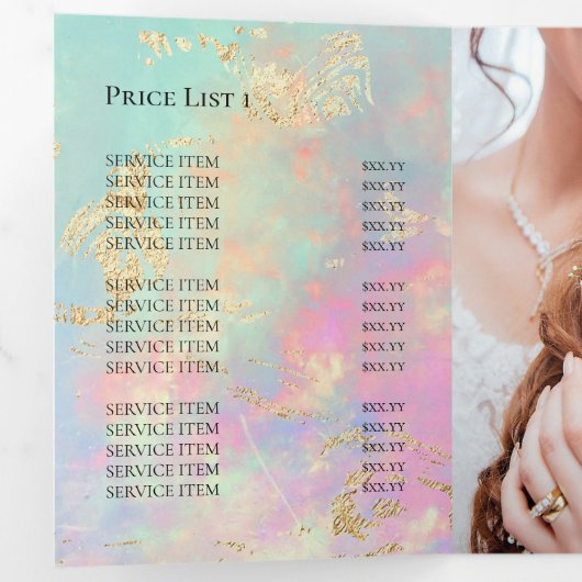 Brochure over de optische achtergrond drieluik uitnodiging (Binnenzijde eerst)