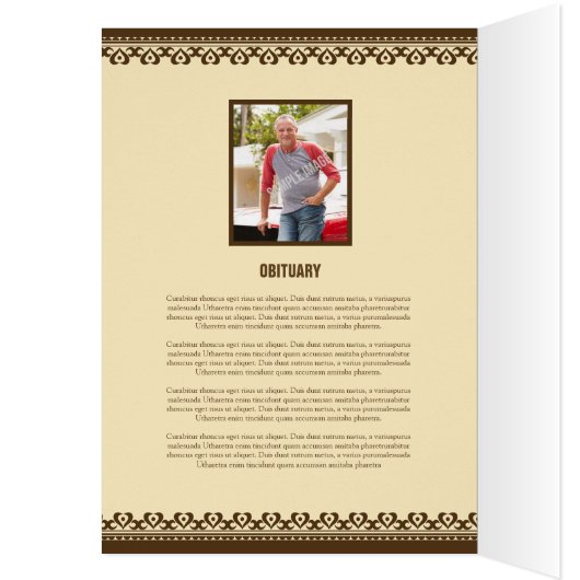 Brochure over de Sjabloon van het begrafenisprogra (Binnen (Links))