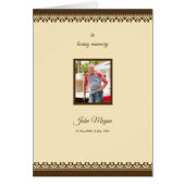 Brochure over de Sjabloon van het begrafenisprogra (Voorkant)